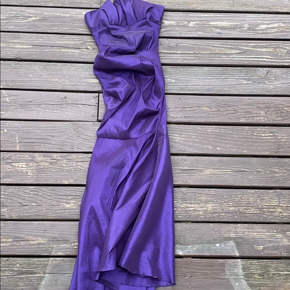 Betsy and Adam Deep Purple Formal Dress - Picture 2 of 3